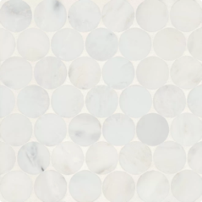 Oriental White Mosaic 10 - marble tile